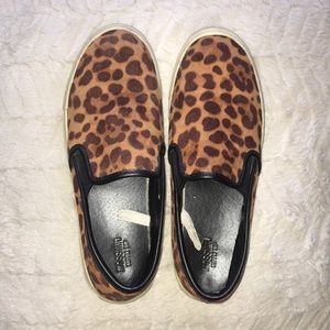 Leopard slide on sneakers